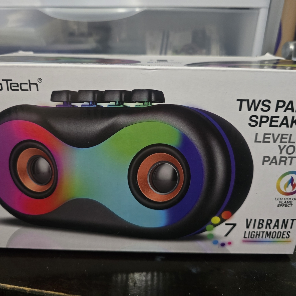 TWS Party Speaker - Multicolor with LED Light Modes